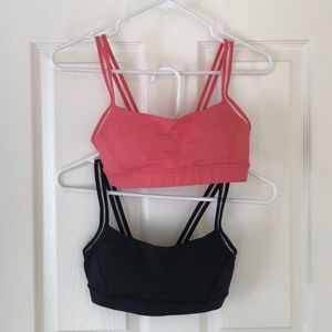 2 lululemon sports bras size 4